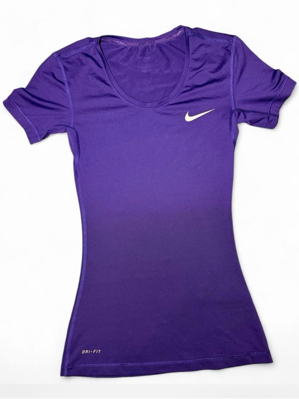 Nike Women's Purple Dri-FIT Scoop Neck Athletic Top